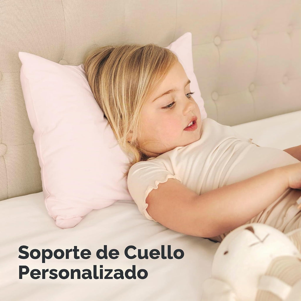 KeaBabies Paquete de 2 almohadas para niños de 2 años a 5,13 x 18 p...