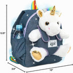 Mochila para niños pequeños Naturally KIDS con. Peluche Unicornio B...