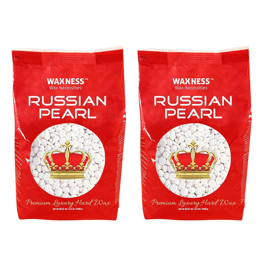 Waxness Russian Pearl - Perlas de cera dura de 2.2 libras (2.2 lbs)...