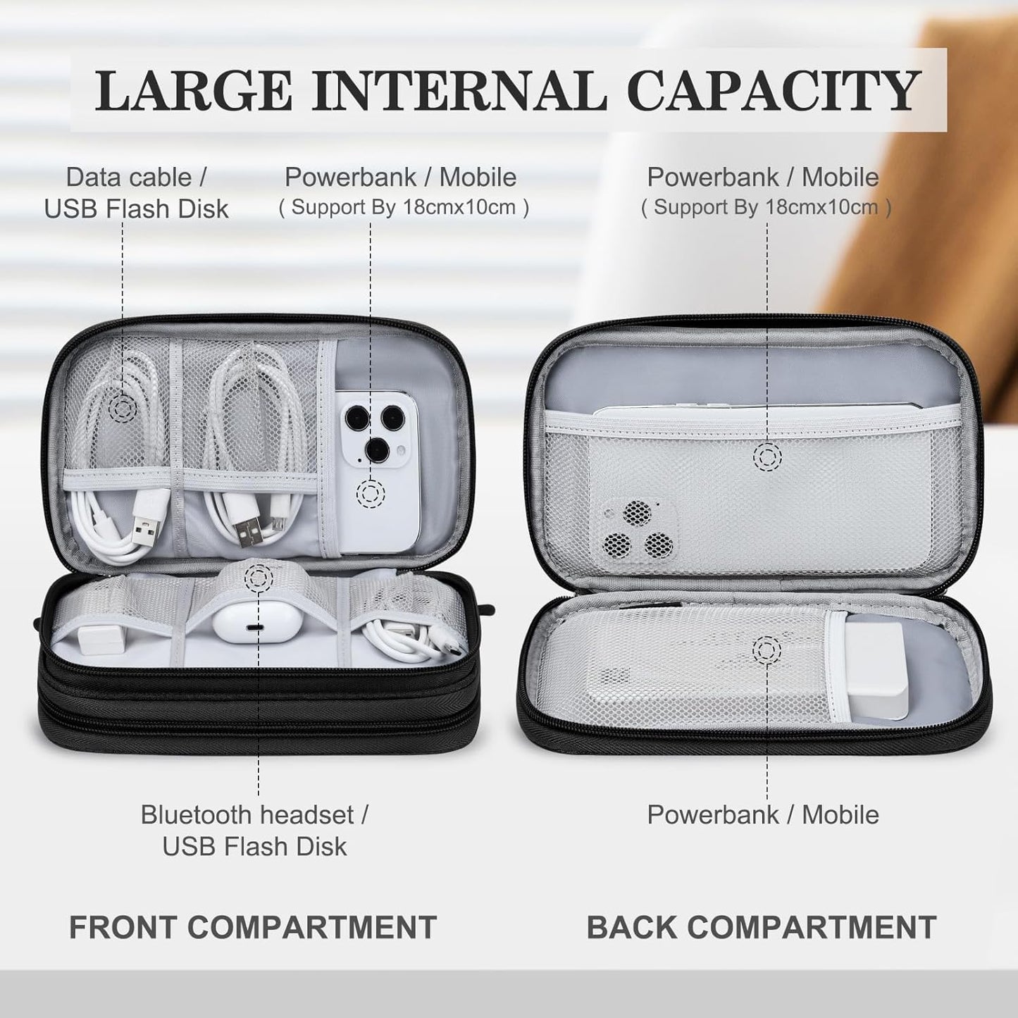 FYY Organizador para cosas electrónicas, para viajes, para cables,...