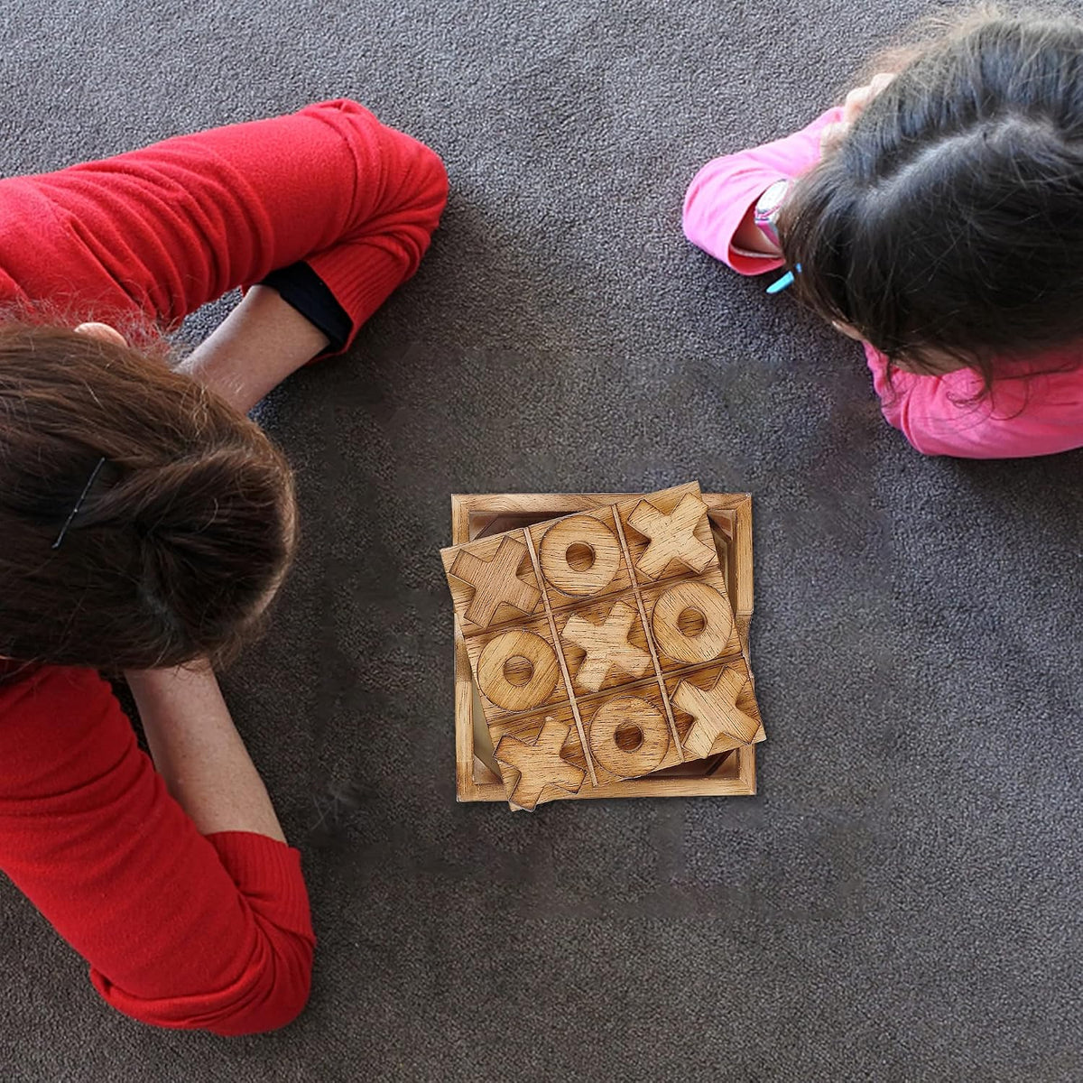 Glintoper Juego de mesas de bloques de torre Tic Tac Toe &amp; Tumb...