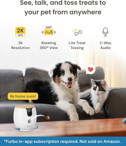 Furbo Mini 360° [Requiere suscripción] Nueva cámara 2K QHD para mas...
