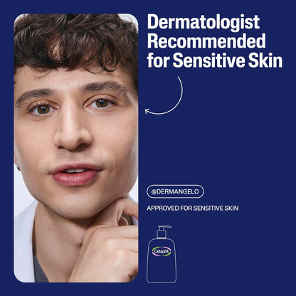 Cetaphil Limpiador facial nutritivo de aceite a espuma para pieles normales a secas, hasta 24 horas de hidratación, 8 onzas líquidas