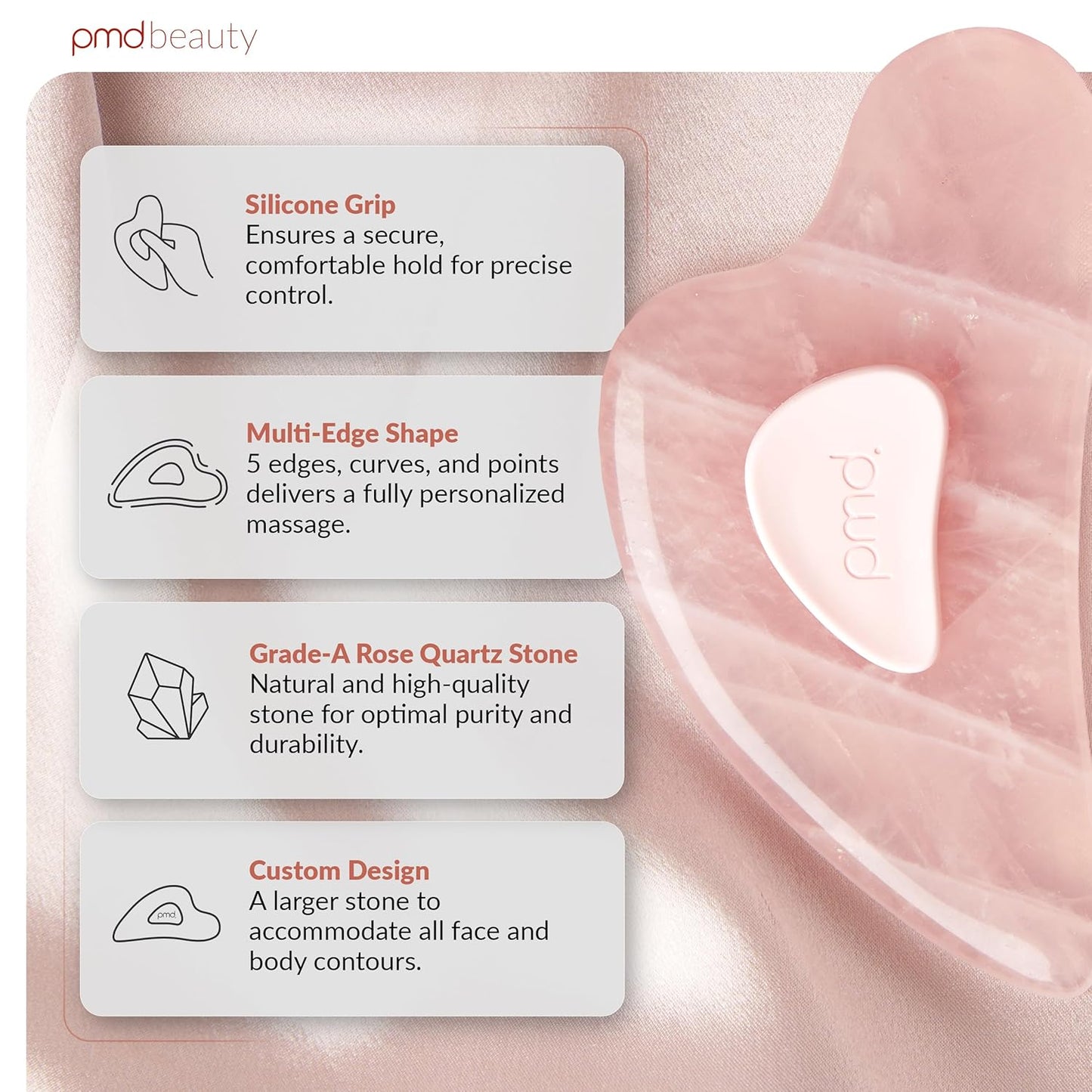 PMD Beauty Gua Sha - Herramientas faciales para masajear, esculpir...