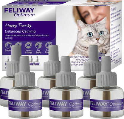 FELIWAY Optimum - Recambios calmantes para gatos de 30 días para di...