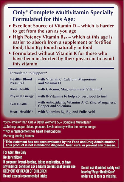 One A Day Proactive 65+, multivitamínico para hombres y mujeres, su...