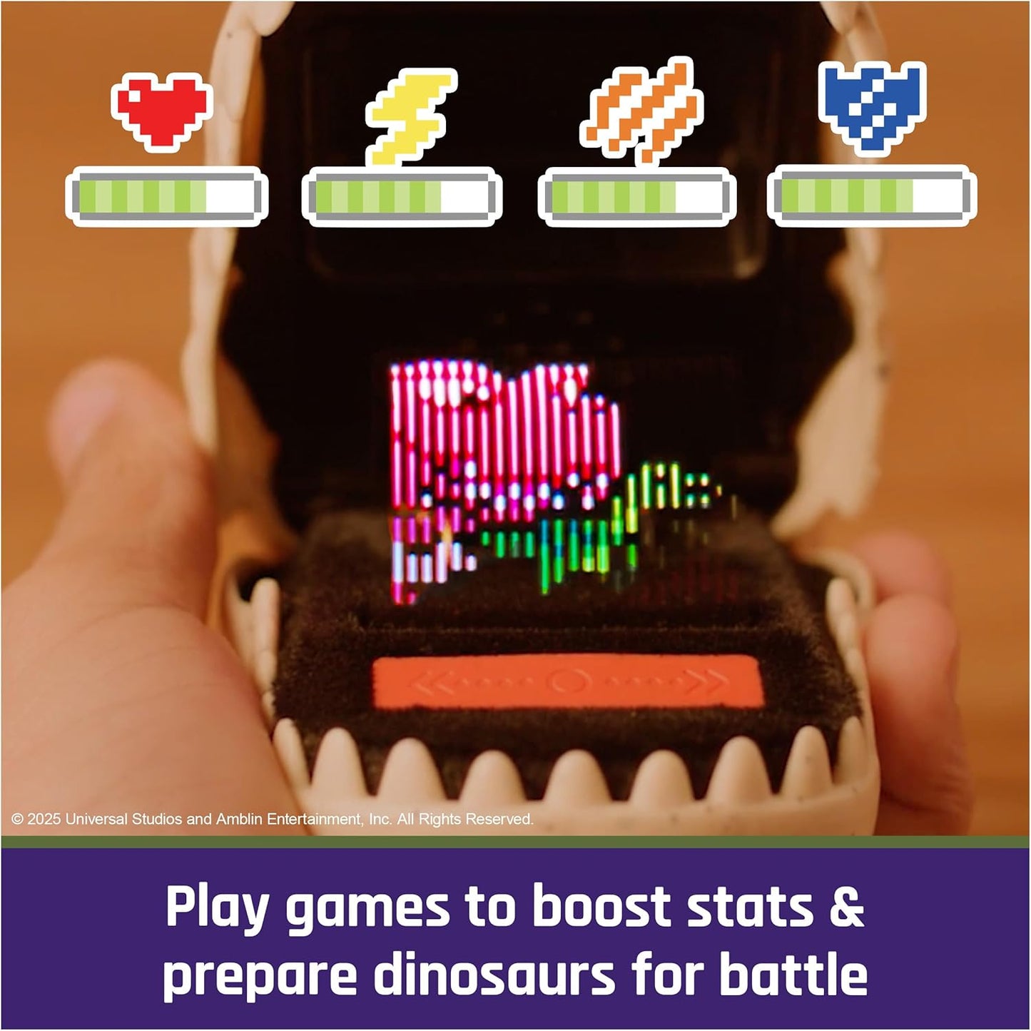BITZEE, Jurassic World - Juguete interactivo de dinosaurio con 25 d...