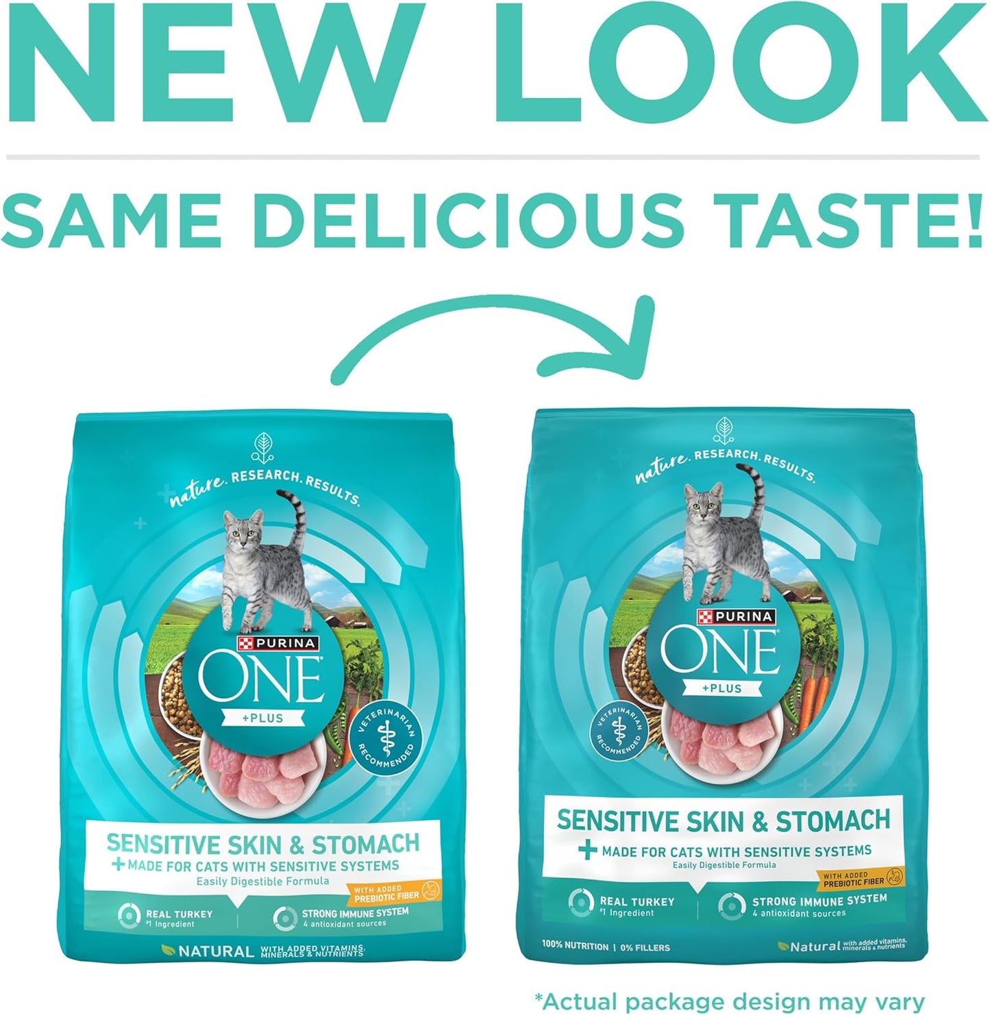 Alimento para gato adulto premium Purina One sistemas sensibles, Si...
