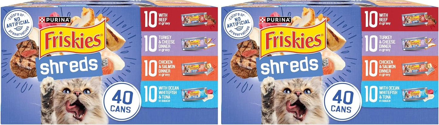Friskies Purina Paquete Variado de Comida Húmeda para Gatos, Trozos...