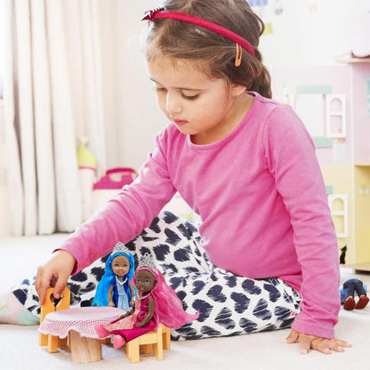 Juego de muñecas pequeñas con mini muñecas de princesa para niñas \...
