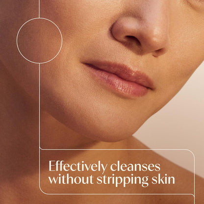 Aveeno Calm + Restore Limpiador espumoso para piel sensible, lavado facial diario que elimina suavemente el maquillaje y limpia la piel con avena calmante, altamisa y ácido hialurónico, sin fragancia