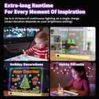 Lumiboard Tablero de dibujo LED con 13 efectos de luz, tablero de n...