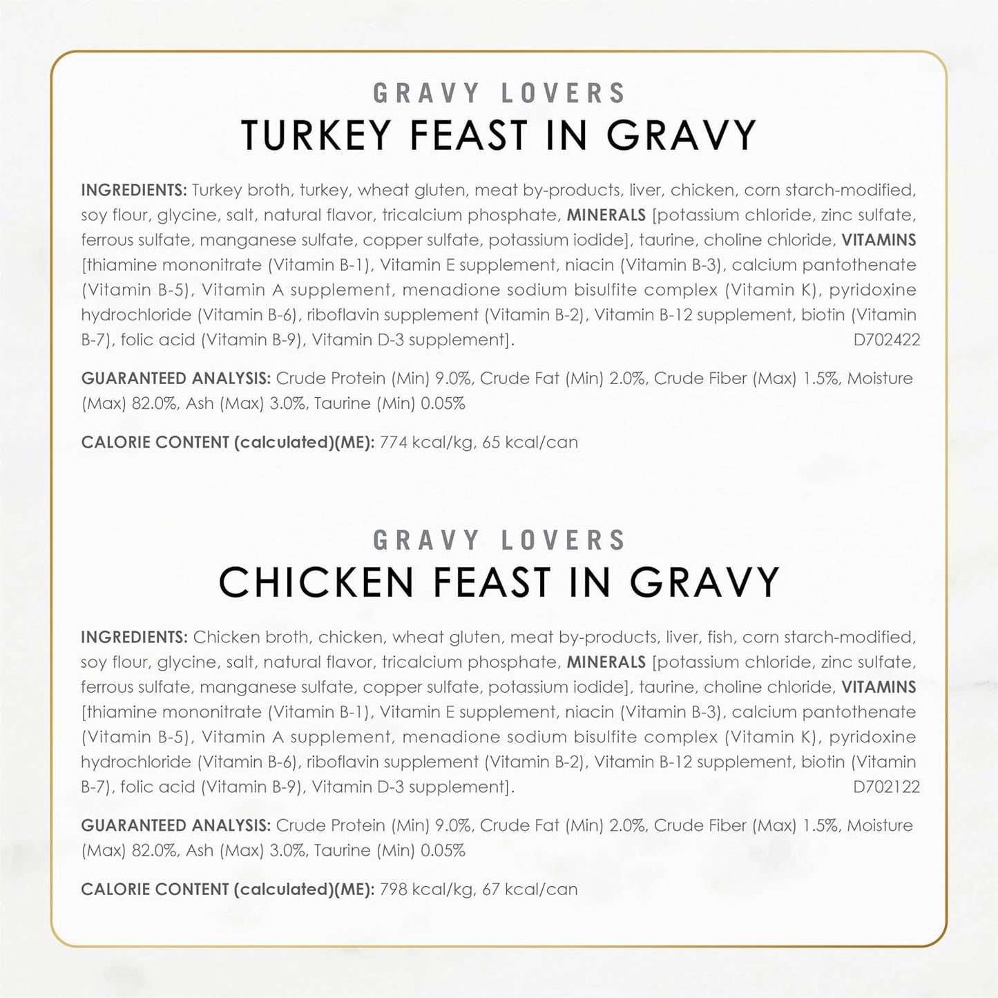 Purina Fancy Feast Gravy Lovers - Paquete variado de alimentos húme...