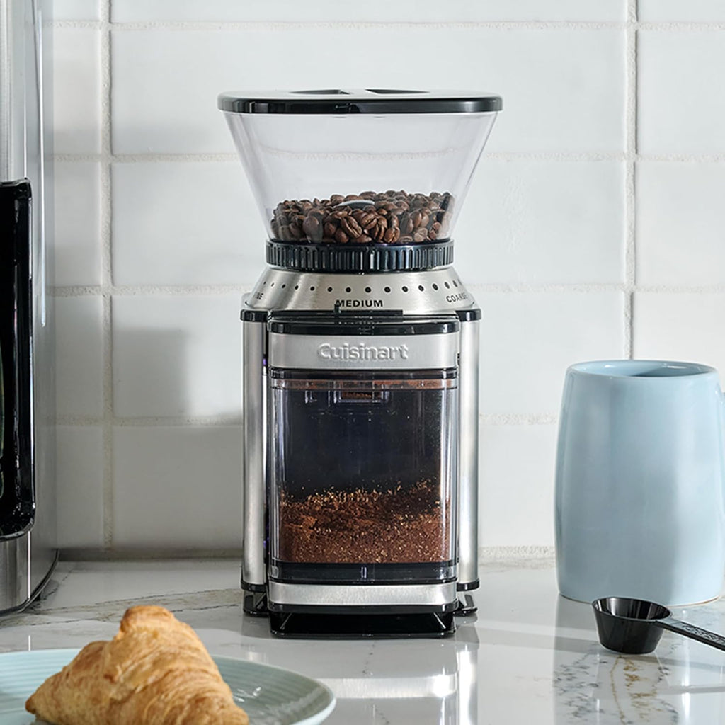 Cuisinart - Molinillo eléctrico de café con rebabas, 18 ajustes, 4-...