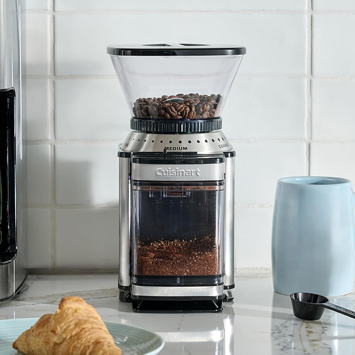 Cuisinart - Molinillo eléctrico de café con rebabas, 18 ajustes, 4-...