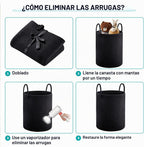 YOUDENOVA Cesta de lavandería de cuerda tejida, cesta de lavandería...