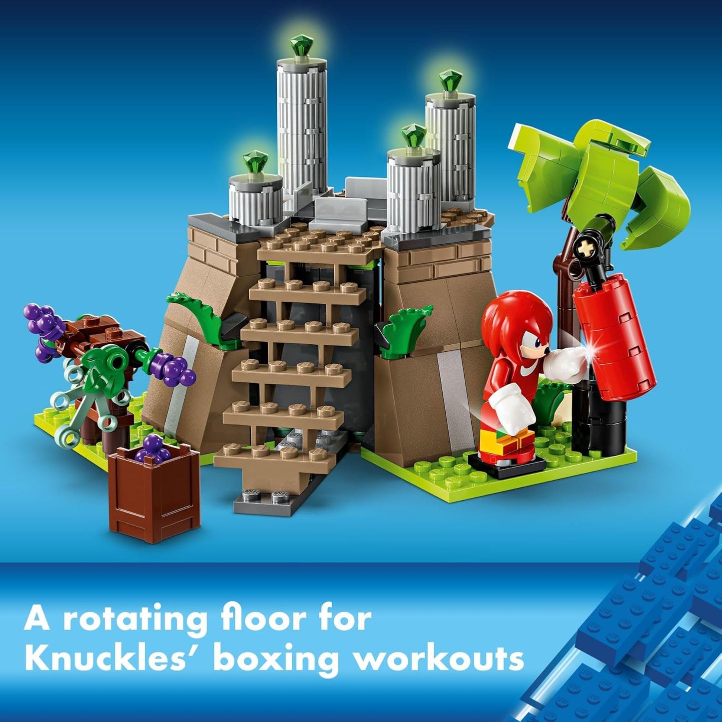 LEGO Sonic The Hedgehog: Knuckles and The Master Emerald Shrine - Set de Construcción de Juguete Coleccionable de Videojuegos, Viene con 2 Figuras de Acción de Sonic, Regalo para Gamers para Niños y