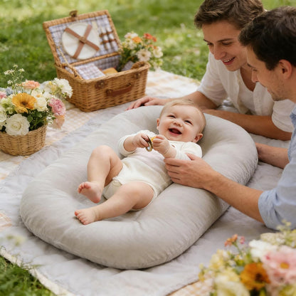 Loevin Tumbona para bebé recién nacido de 0 a 24 meses, suave y por...