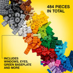 LEGO Classic Medium Creative Brick Box 10696 - Juego de bloques de construcción, con almacenamiento, incluye tren, automóvil y una figura de tigre, para personas de 4 a 99 años