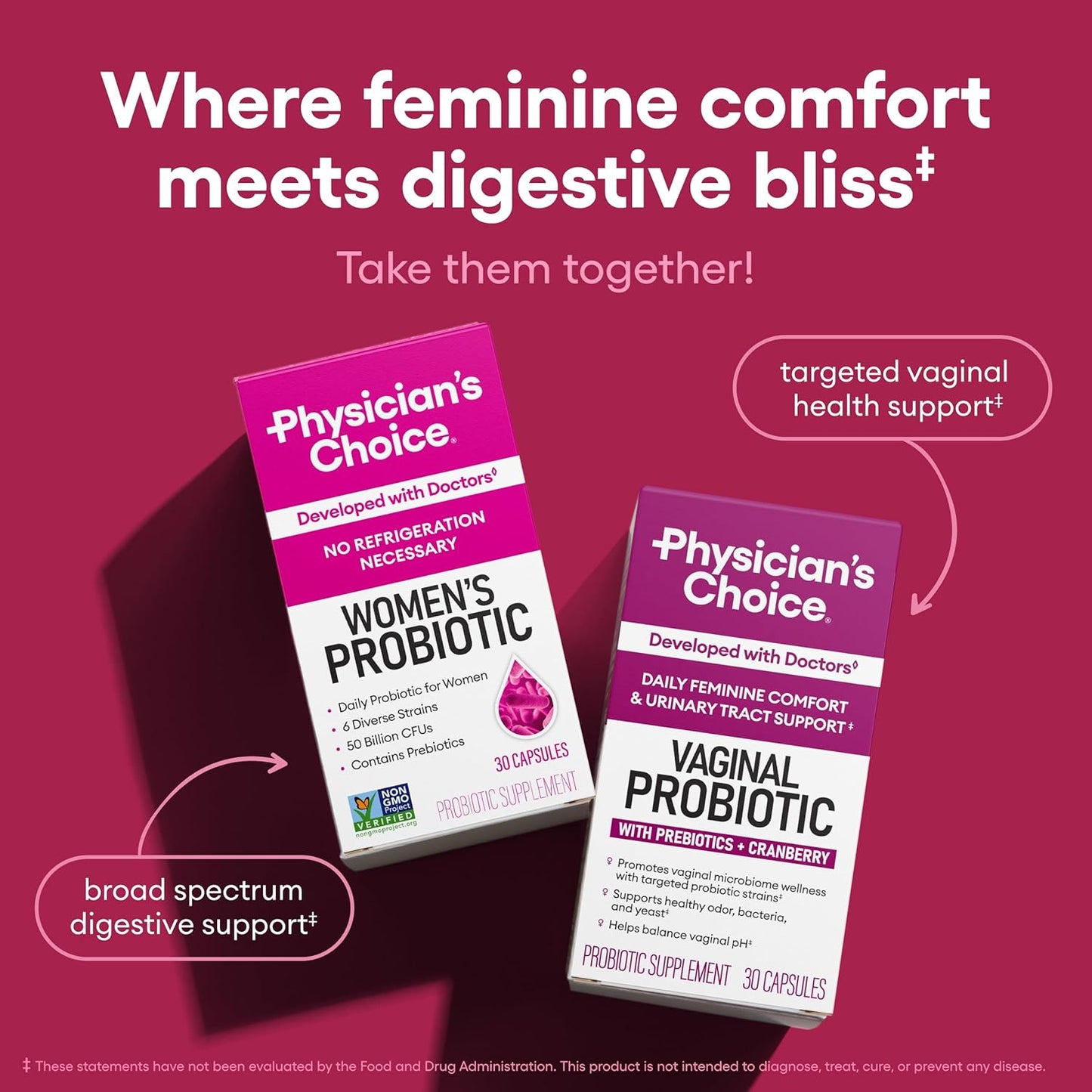 Physician's Choice Probióticos para mujeres - Equilibrio PH, di...