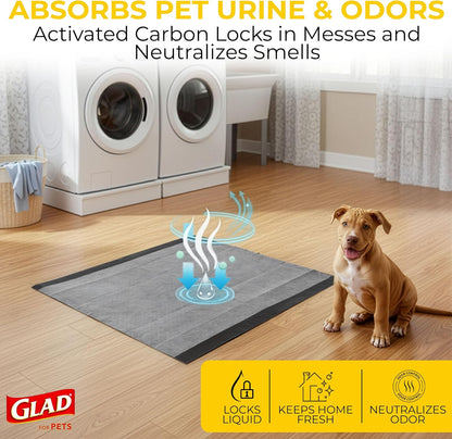 Glad para Mascotas Almohadillas de Carbón Negro para Cachorros, Alm...