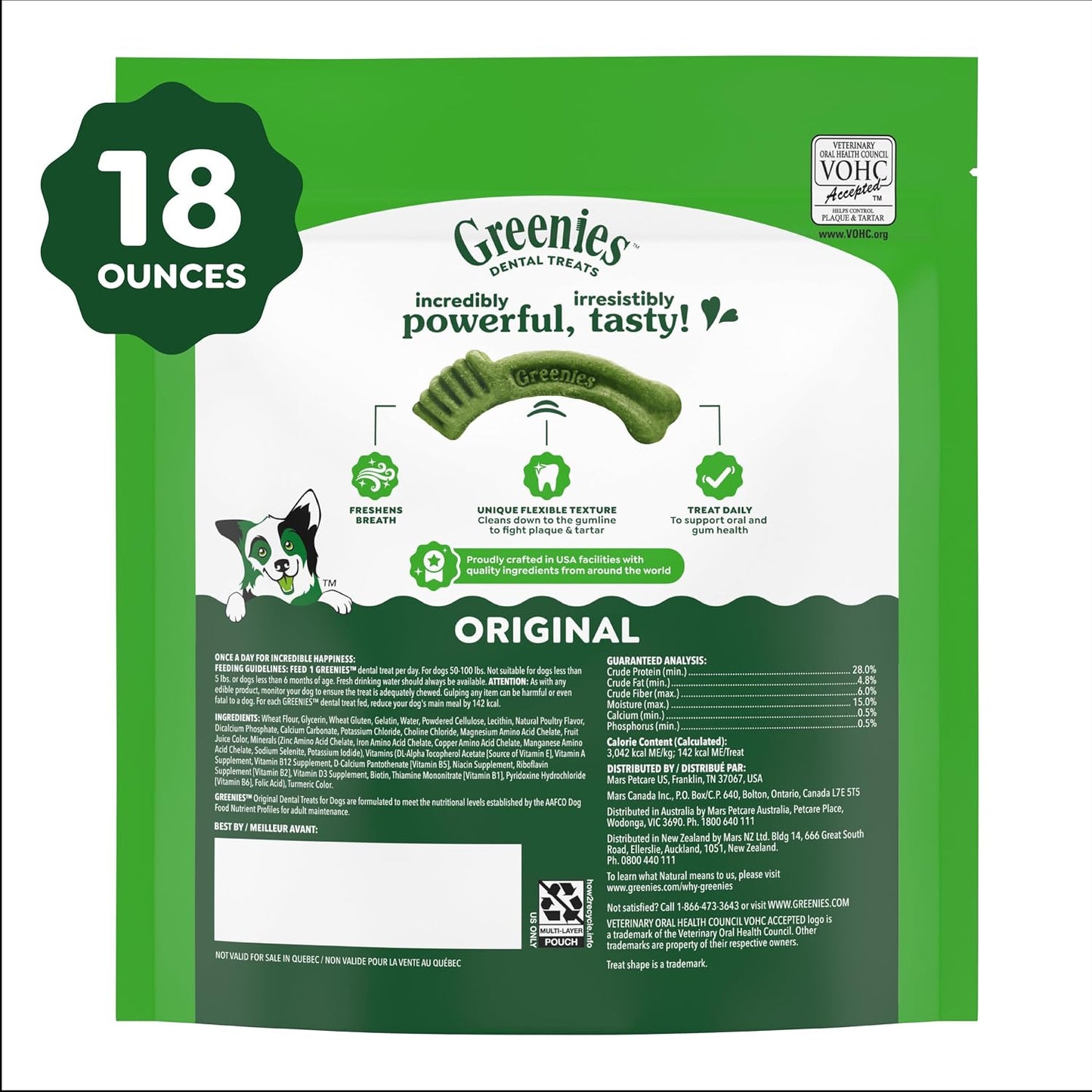 GREENIES - Golosinas naturales originales para la salud dental de p...