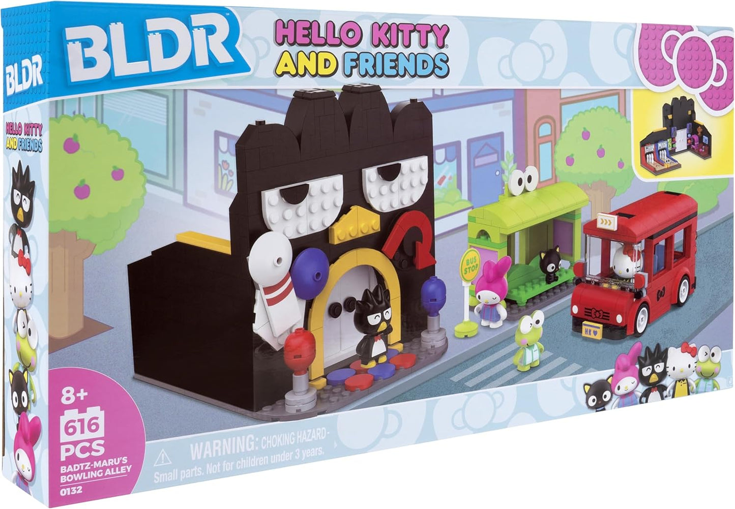 BLDR Hello Kitty y sus amigos, set de construcción de bolera de Bad...