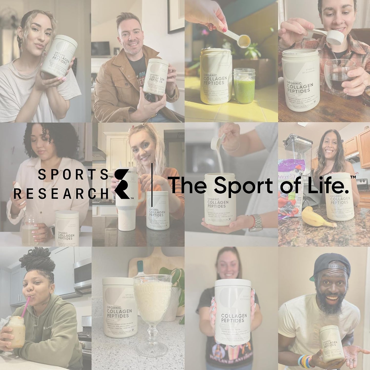 Sports Research Péptidos de colágeno - Suplemento de proteína en po...