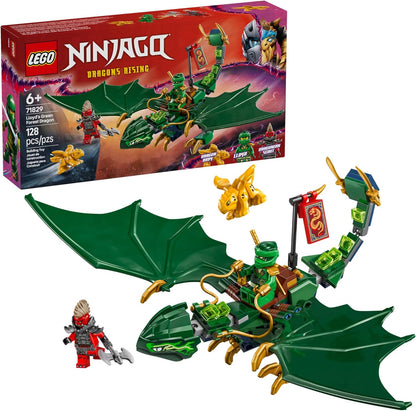 LEGO NINJAGO Juguete de Dragón del Bosque Verde de Lloyd - Juguete de Construcción de Juego Imaginativo para Niños y Niñas, Edades 6+ - Regalo de Cumpleaños para Niños - Figura de Dragón con 2