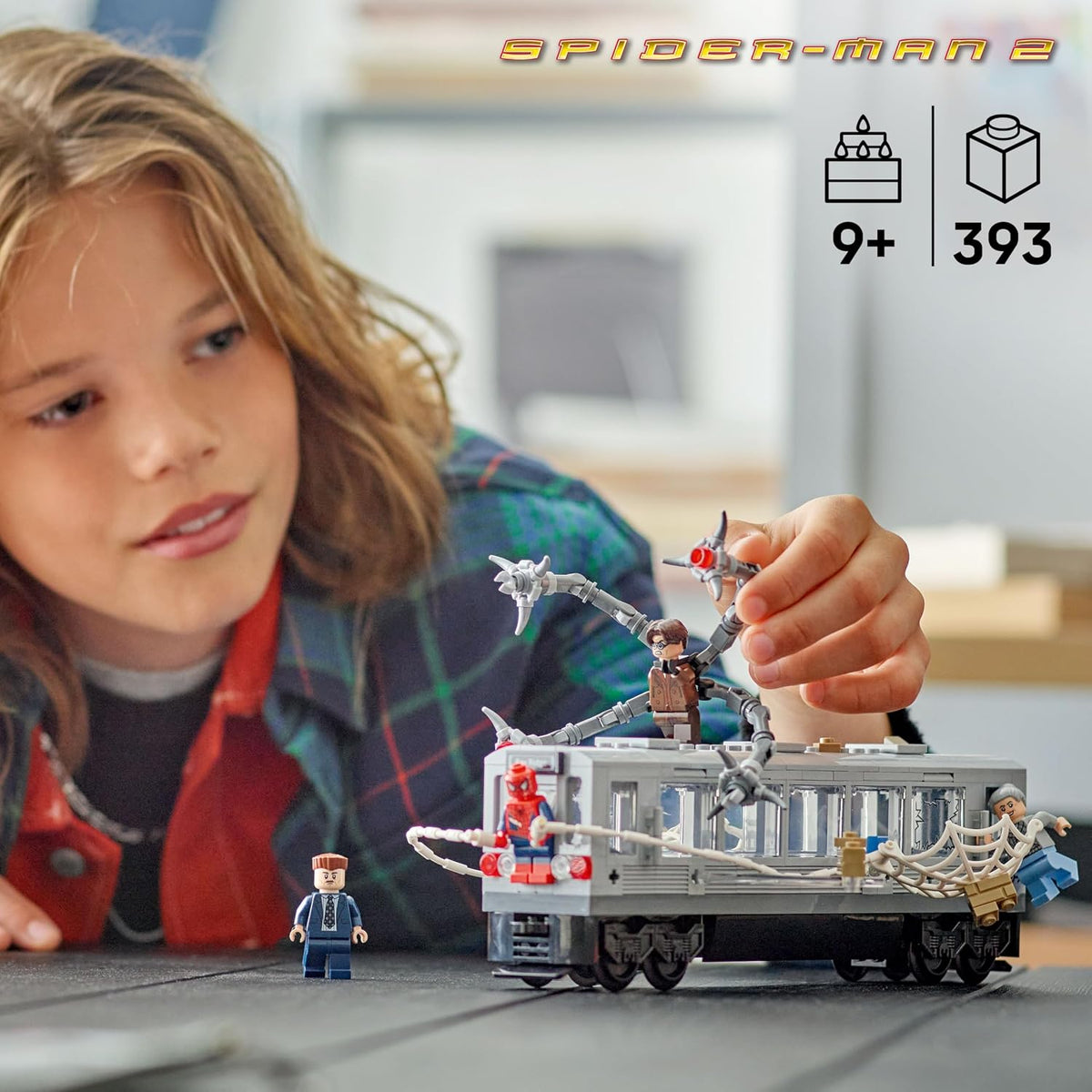 LEGO Marvel Spider-Man vs. Doc Ock Escena de Tren Subterráneo - Fig...