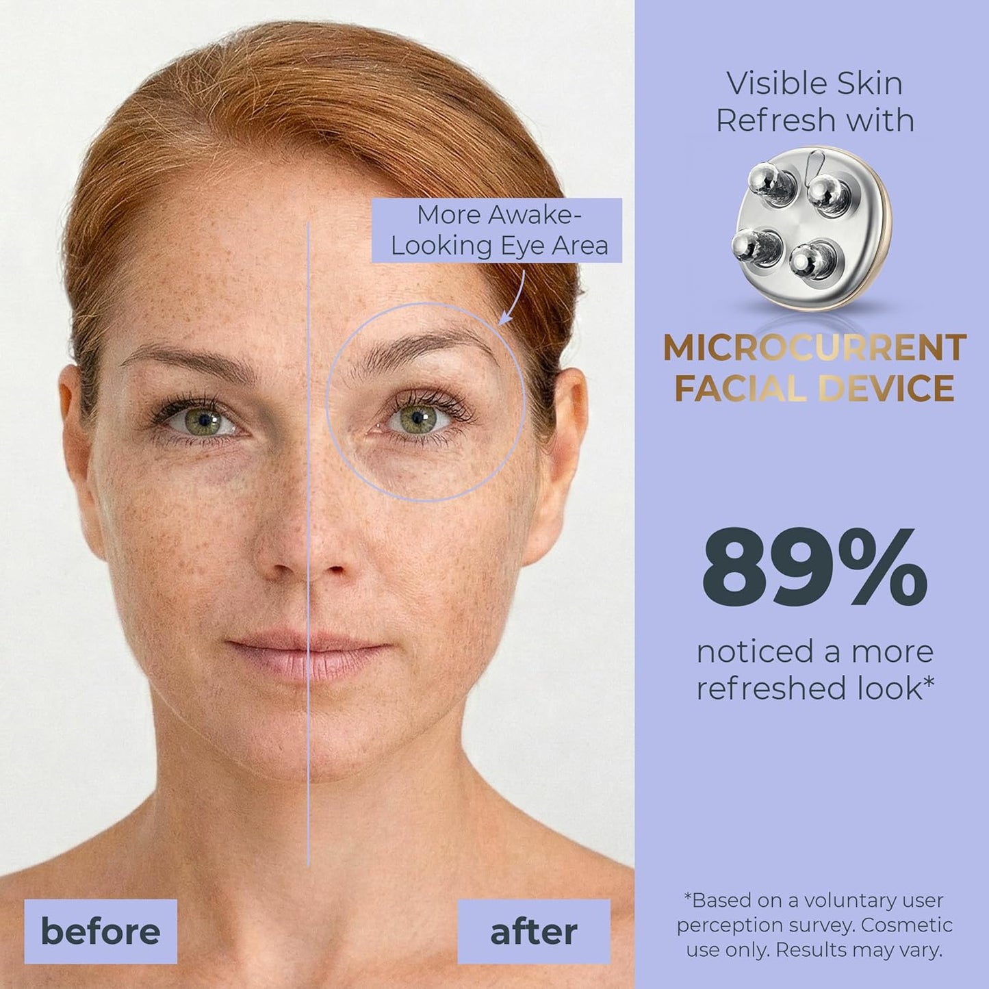 DEZALON Dispositivo facial de microcorriente, herramienta de masaje...