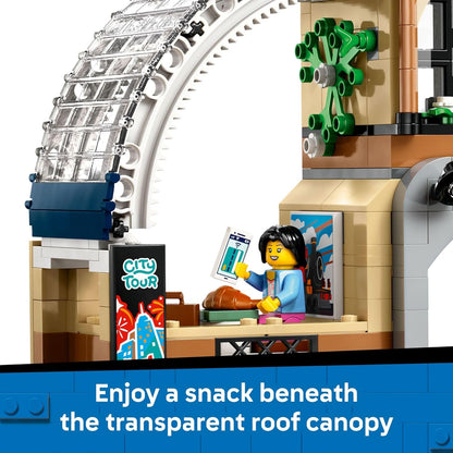 LEGO City Central Train Station - Juguete de construcción de varios niveles para niños y niñas, a partir de 7 años, bloques de construcción para niños, idea de regalo para cumpleaños, 60469