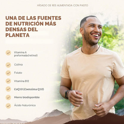 Ancestral Supplements Hígado vacuno alimentado con pastura (disecad...