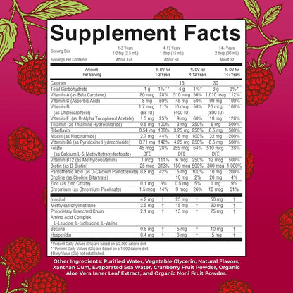 Multivitamínico para mujeres, hombres y niños, vitaminas líquidas d...