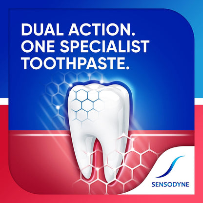 Sensodyne Sensitivity & Gum Sensitive Pasta dental para gingivitis, tratamiento de dientes sensibles, Clean & Fresh - 3.4 oz (paquete de 4)