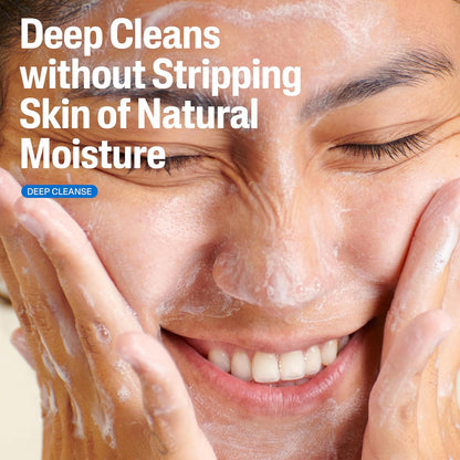 Cetaphil Lavado Facial, Limpiador Facial Diario para Piel Sensible, Mixta a Grasa, 16 Oz, Sin Fragancia, Espuma Suave, Sin Jabón, Hipoalergénico