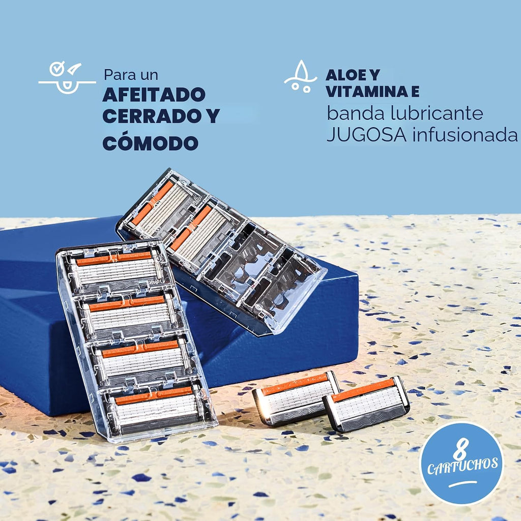 Dollar Shave Club - 6 repuestos de maquinilla de afeitar (8 unidade...