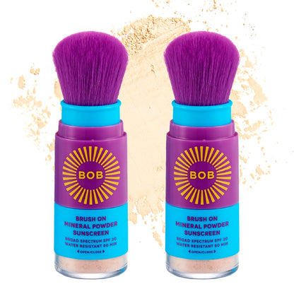 BOB KIDS SPF 30 Protector Solar en Polvo Mineral con Brocha, Protec...