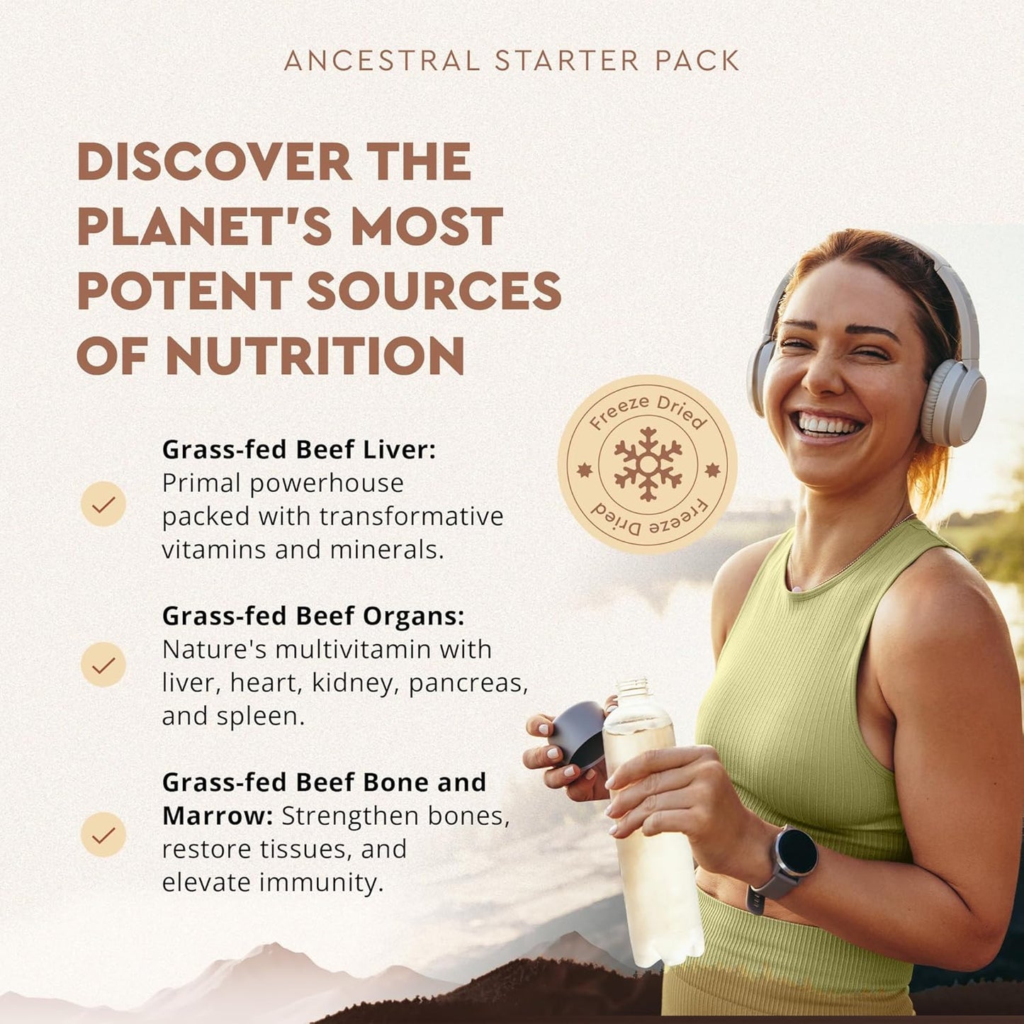 Ancestral Supplements Órganos de carne de res y variación de pila (...
