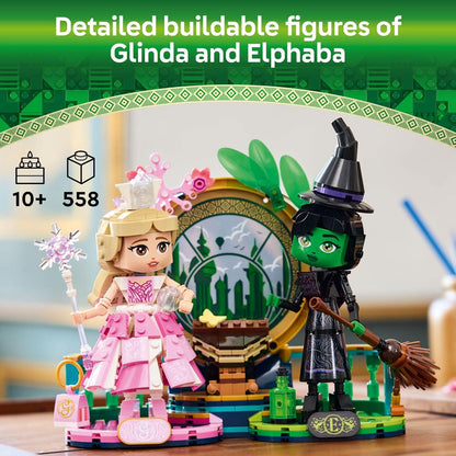 LEGO Wicked Elphaba & Glinda Figures Juguetes de construcción - Juguetes de Wicked para niños y niñas, mayores de 10 años - Muñecas de Wicked construibles - Idea de regalo de cumpleaños - 75682