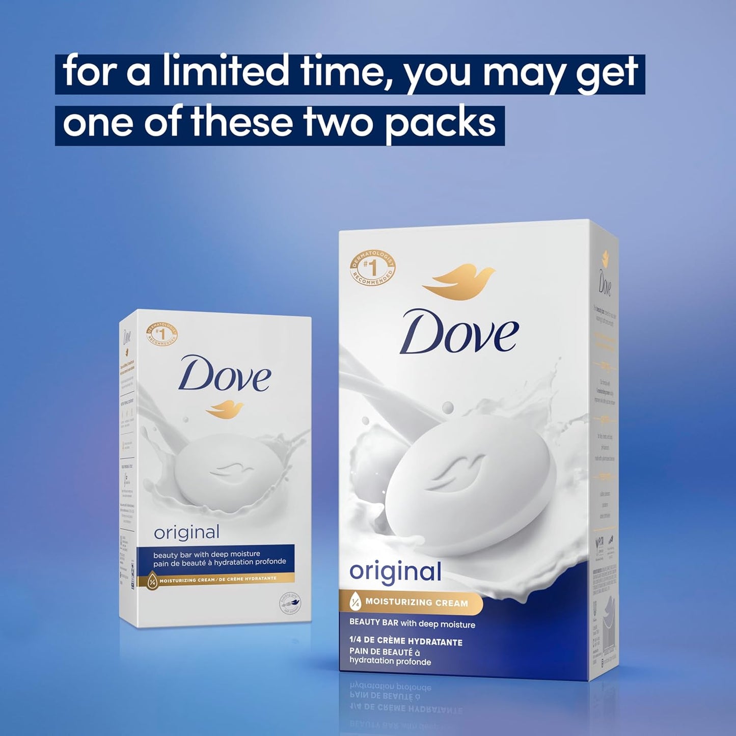Dove Jabón en barra de belleza original, 6 barras para una piel sua...