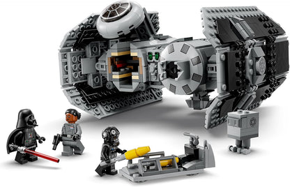 LEGO Star Wars TIE Bomber Kit de Construcción de Modelo, Caza Estelar de Juguete de Star Wars con Figura de Droide Gonk, Minifigura de Darth Vader y Sable de Luz, Regalo Coleccionable de Star Wars