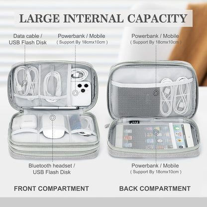 FYY Organizador grande para accesorios electrónicos, para viajes, p...