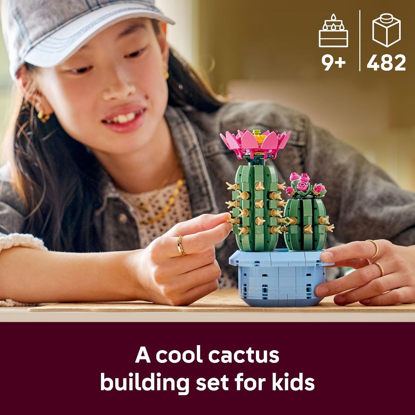 LEGO Botanicals - Juguete de construcción de cactus con