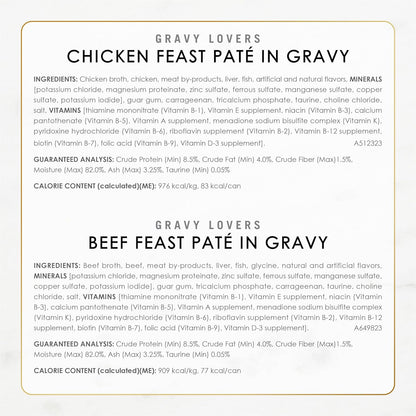 Fancy Feast Purina Gravy Lovers Paquete variado de alimento húmedo...