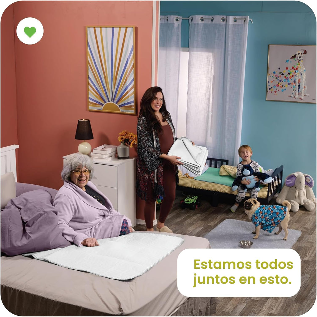IMPROVIA® Almohadillas lavables para incontinencia reutilizables de...