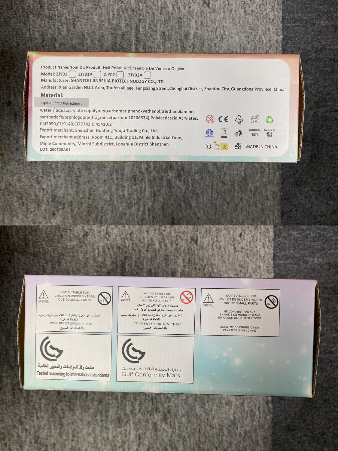 Juego de esmaltes de uñas para niñas, no tóxico, de secado rápido,...