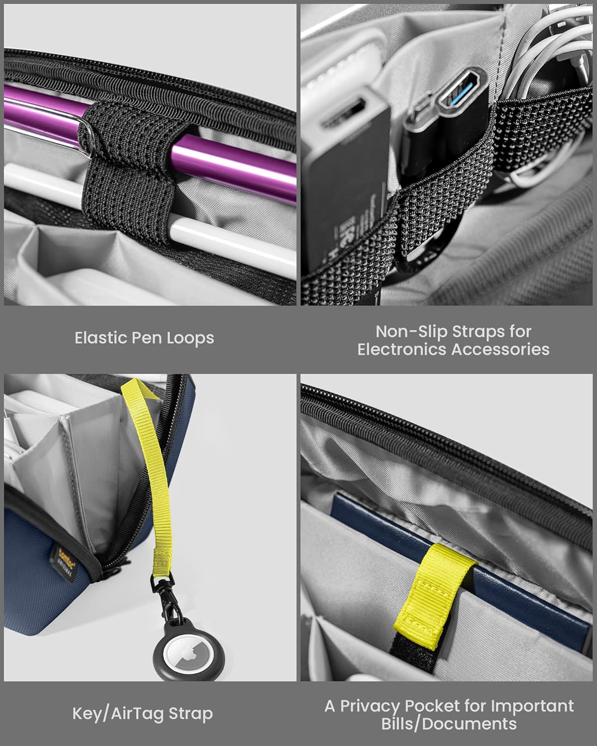 tomtoc Organizador Electrónico de Accesorios Bolsa Técnica para Car...