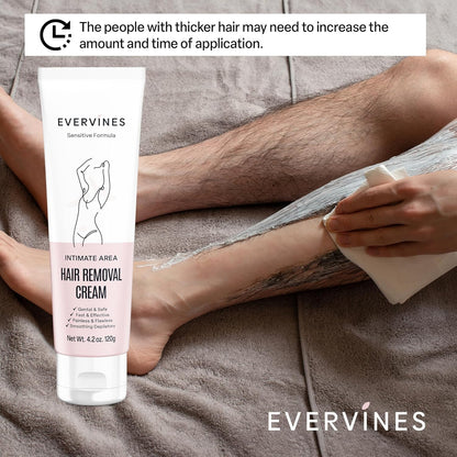 Evervines Crema depilatoria para mujeres: depilatoria rápida e indo...