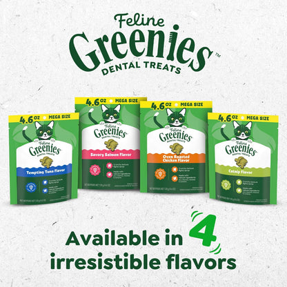 Greenies Golosinas dentales naturales para gatos adultos recomendad...